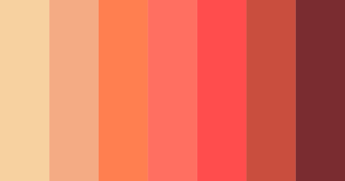 Download warm rainbow color palette PNG image (landscape)