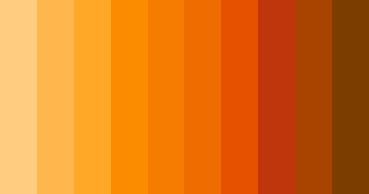 Download citrus sunset color palette PNG image (landscape)