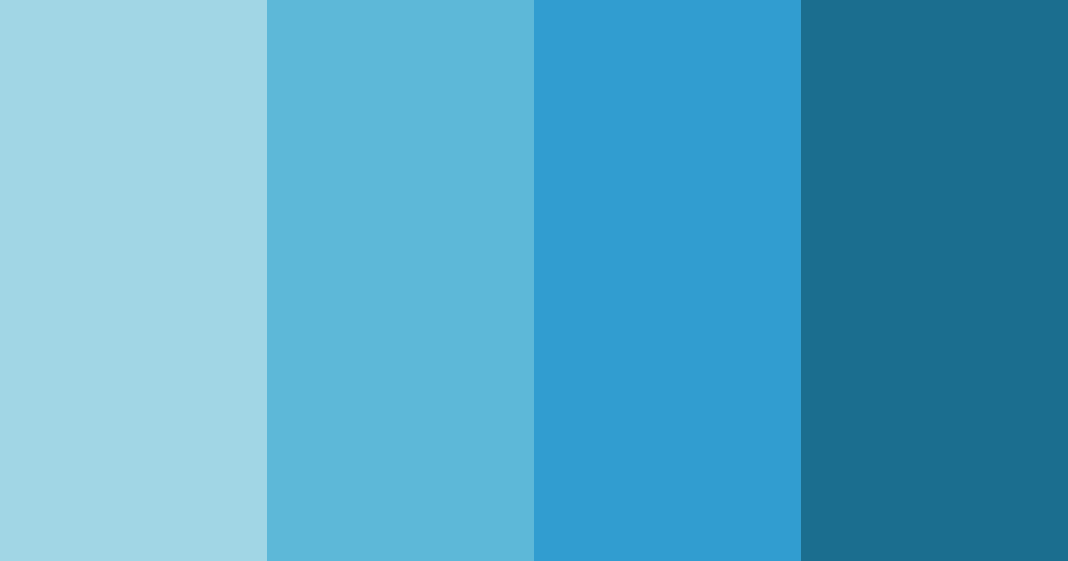 Download teal waters color palette PNG image (landscape)