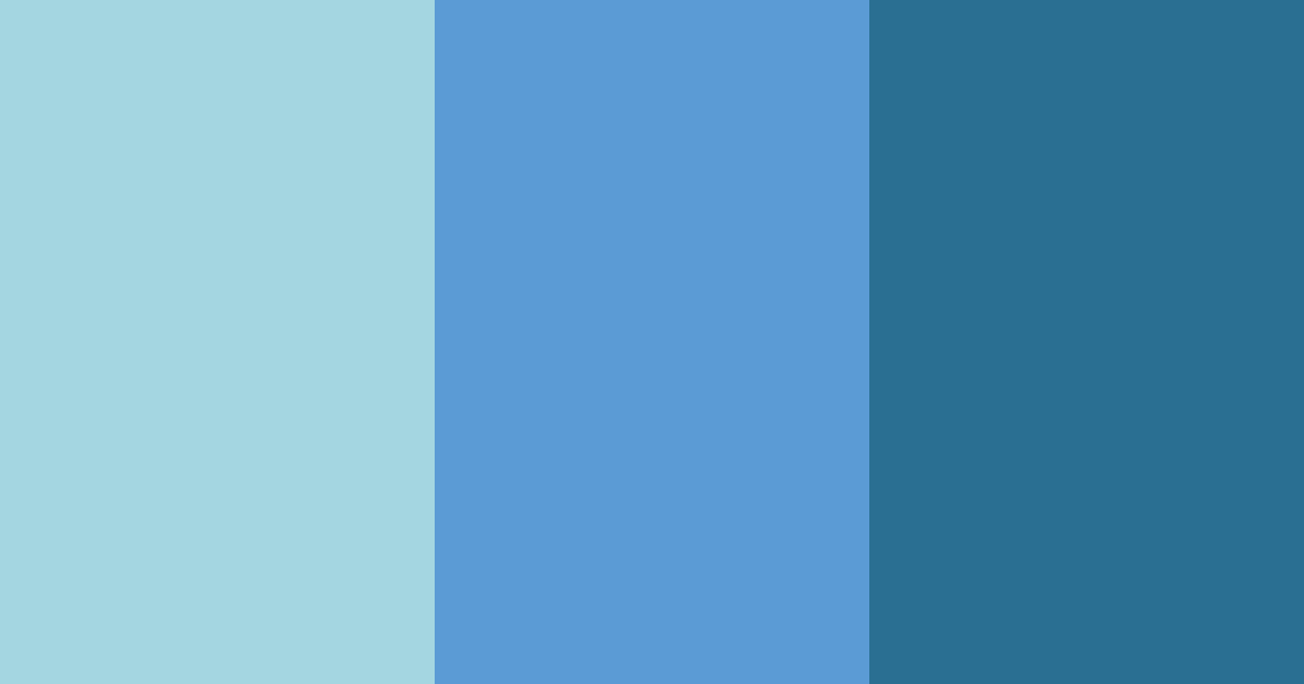 Download blue ocean color palette PNG image (landscape)