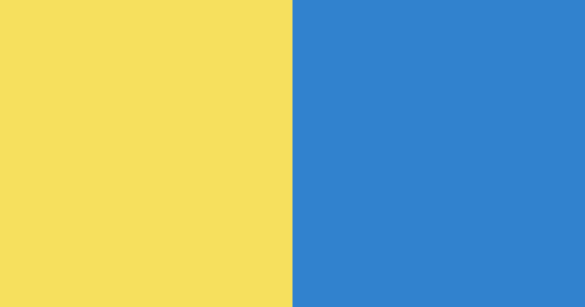 Download bright blue and yellow color palette PNG image (landscape)