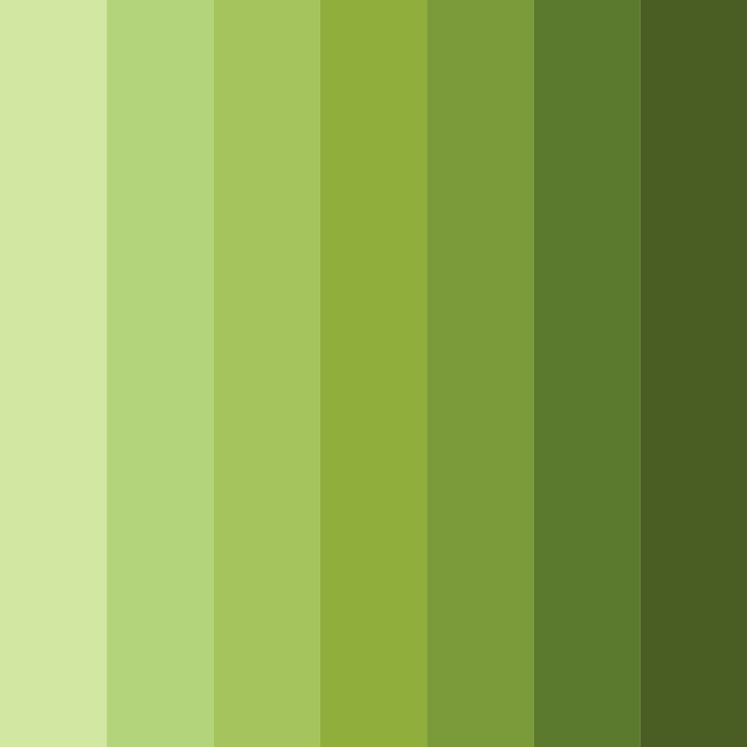 Download verdant harmony color palette PNG image (square)