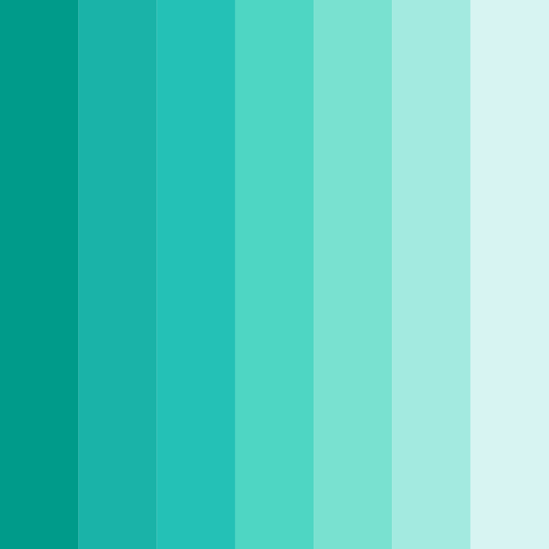 Download tropical aqua dream color palette PNG image (square)