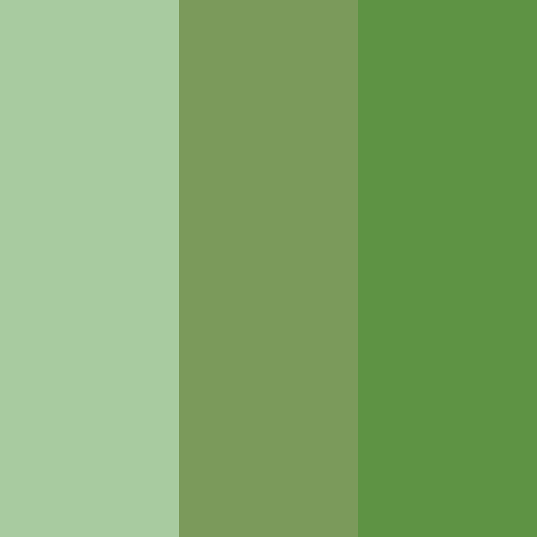 Download shades of green color palette PNG image (square)