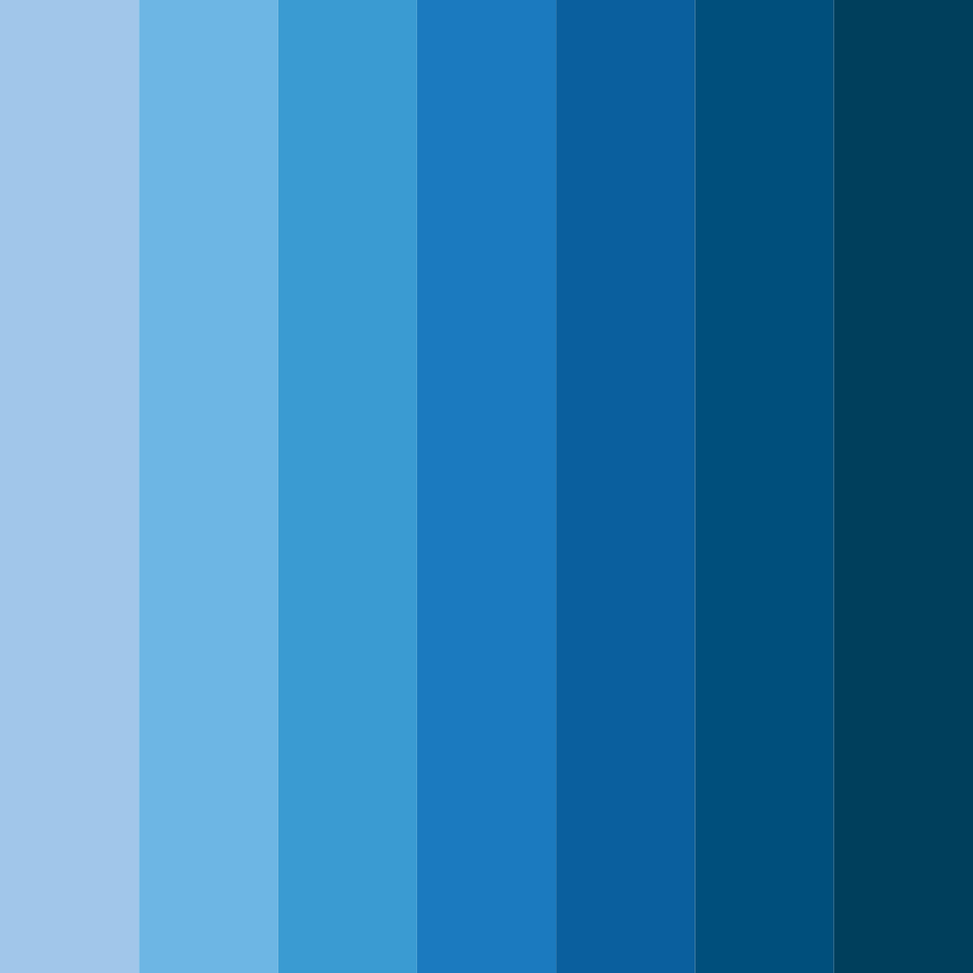 Download ocean blue color palette PNG image (square)