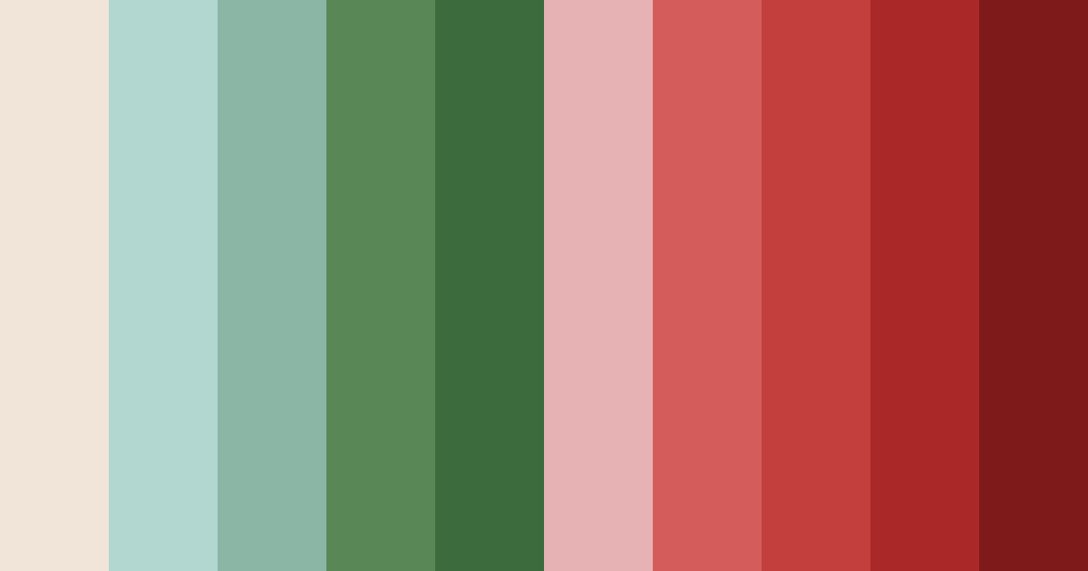 Download verdant crimson harmony color palette PNG image (landscape)