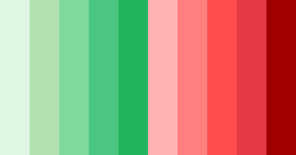 Download shades of green and red color palette PNG image (landscape)