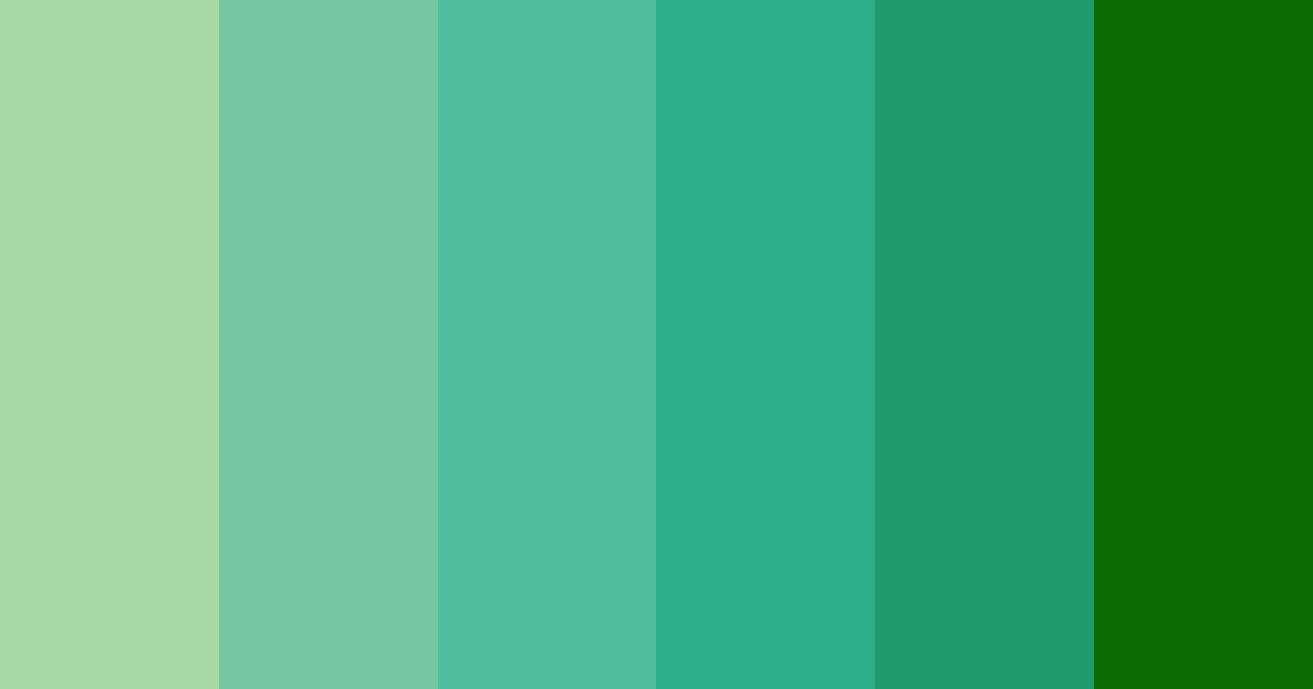 Download deep green color palette PNG image (landscape)