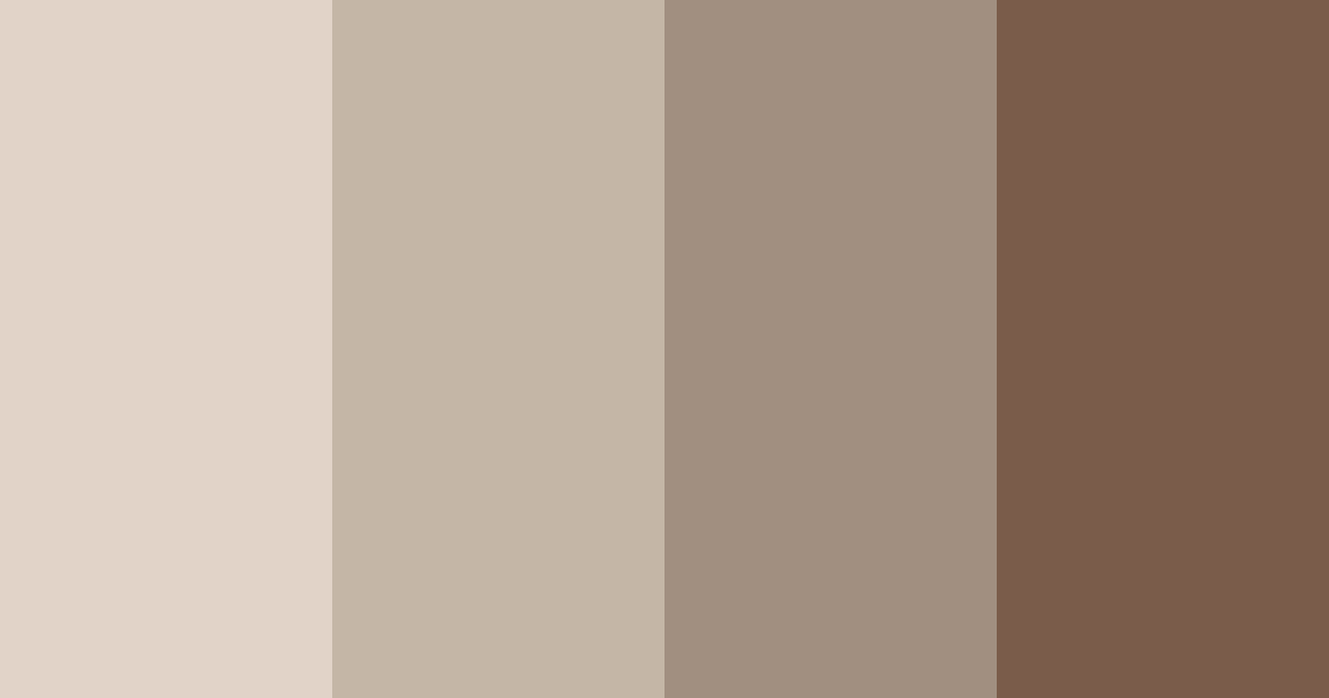 Download soft brown color palette PNG image (landscape)