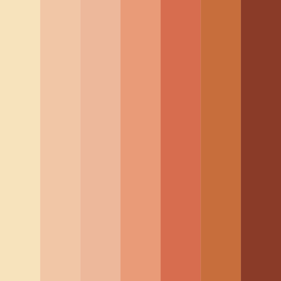 Download autumn embers color palette PNG image (square)