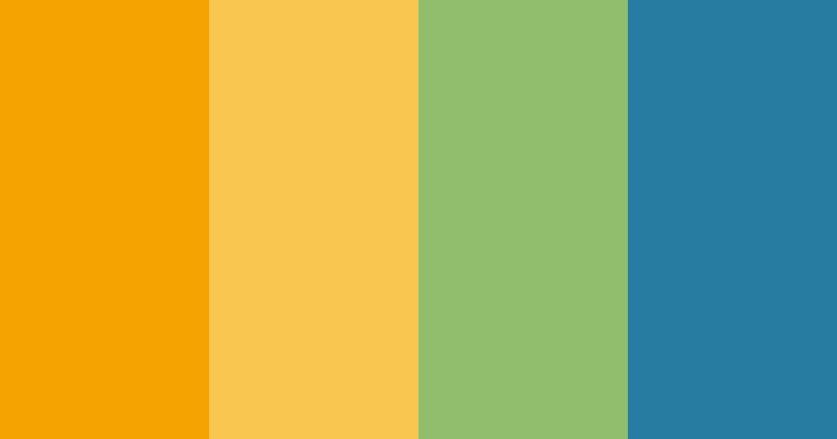 Download colorful yellow color palette PNG image (landscape)