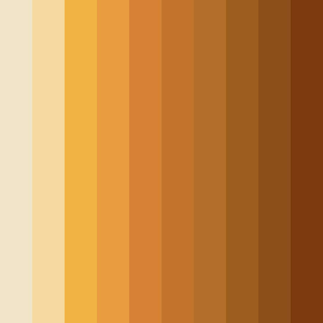 Download golden harvest color palette PNG image (square)