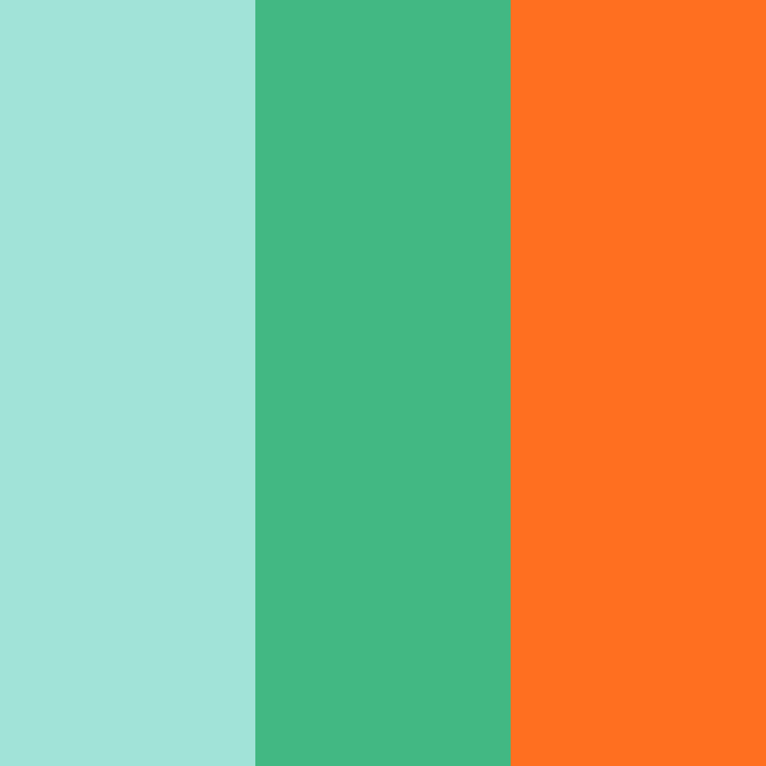 Download blue green orange delight color palette PNG image (square)