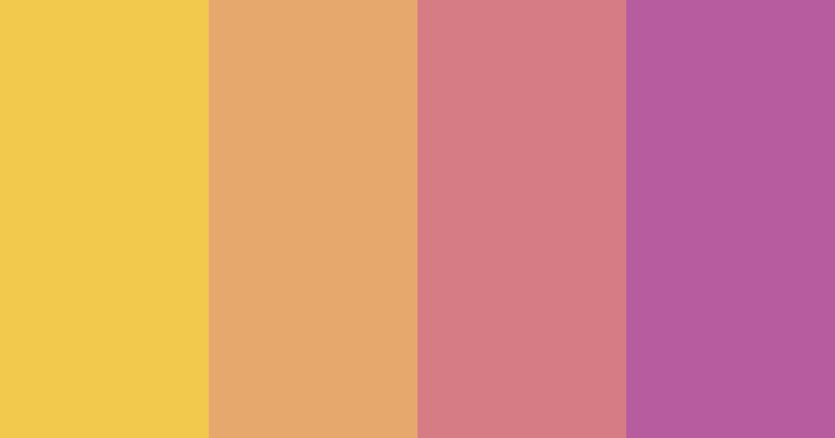 Download warm sunset color palette PNG image (landscape)