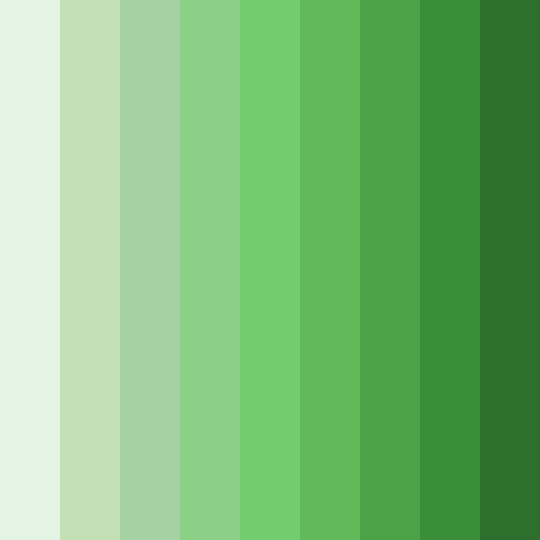 Download verdant harmony color palette PNG image (square)