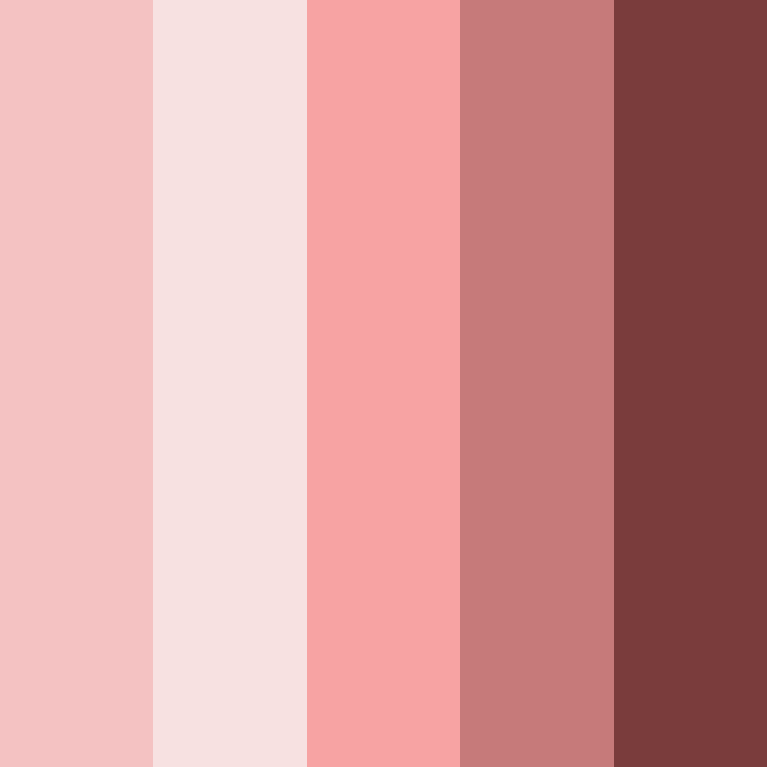 Download shades of pink color palette PNG image (square)