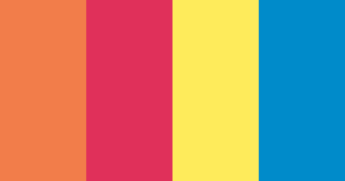 Download tropical sunrise color palette PNG image (landscape)