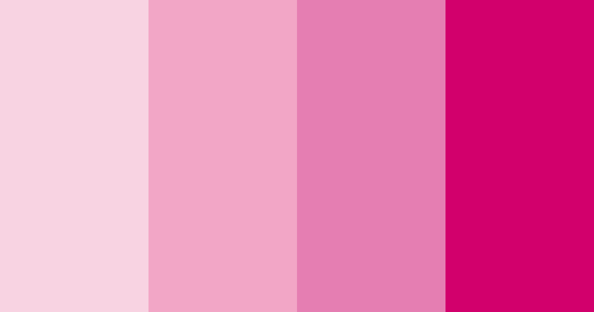 Download bright pink color palette PNG image (landscape)