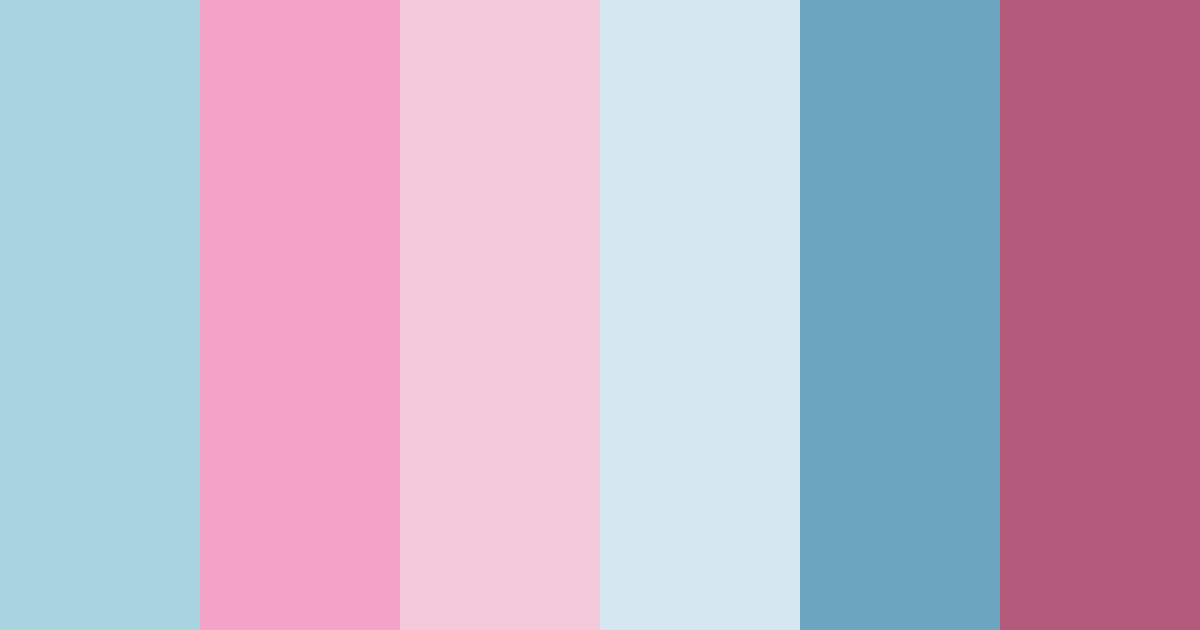 Download light blue and pink dreams color palette PNG image (landscape)