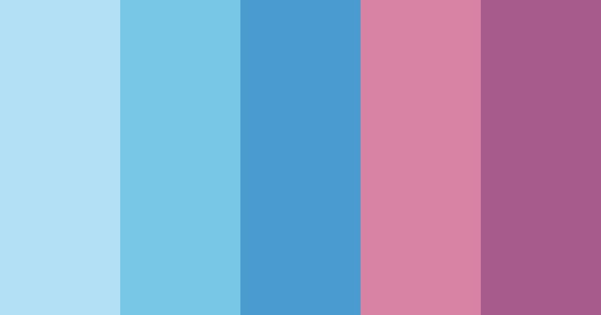 Download cotton candy breeze color palette PNG image (landscape)