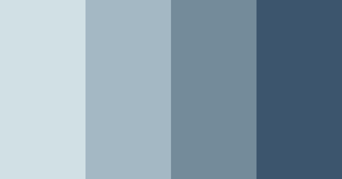 Download blue serenity color palette PNG image (landscape)