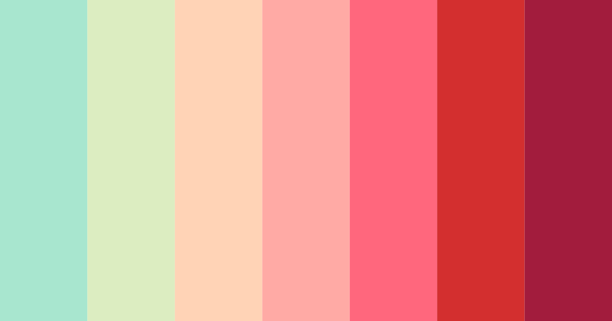 Download shades of pink color palette PNG image (landscape)