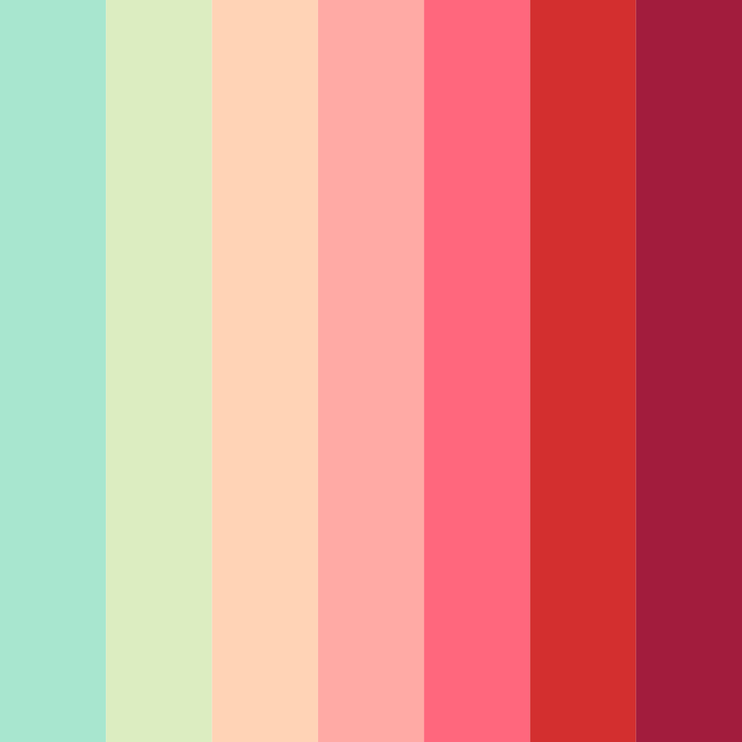 Download shades of pink color palette PNG image (square)