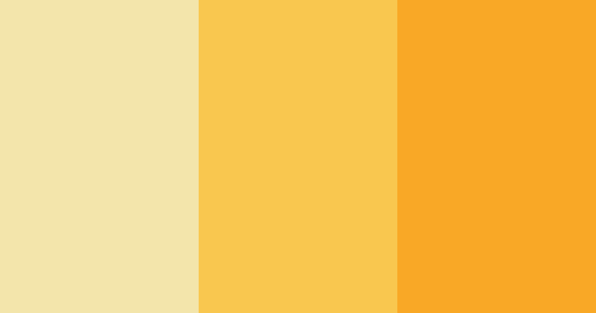 Download yellow sunshine color palette PNG image (landscape)