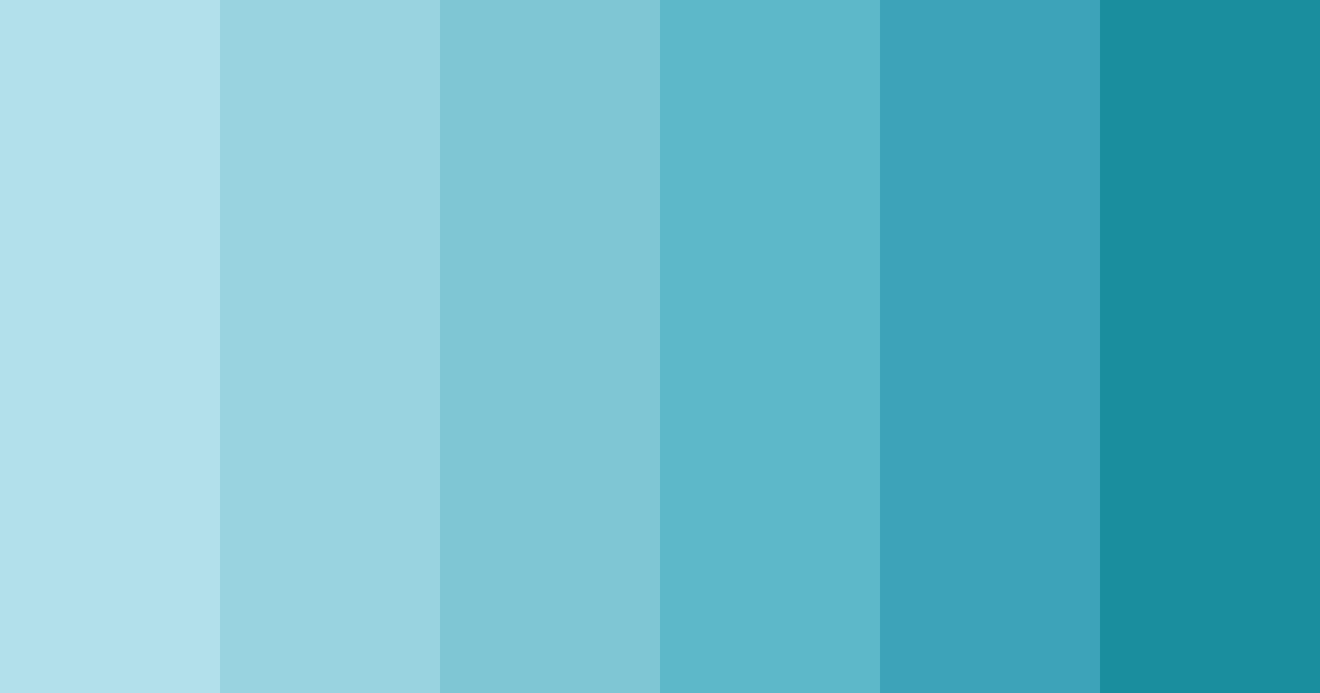 Download aqua serenade color palette PNG image (landscape)