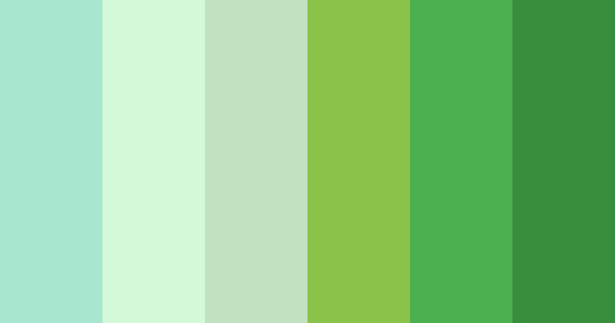 Download verdant harmony color palette PNG image (landscape)