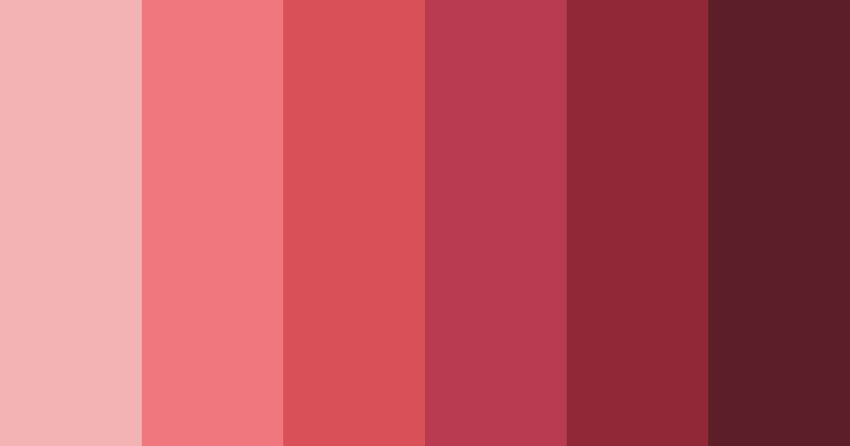 Download shades of red color palette PNG image (landscape)