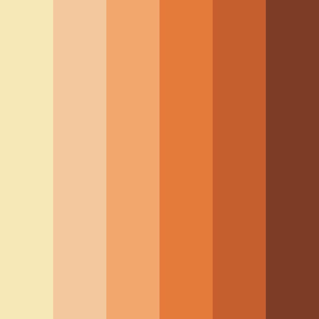 Download autumn harvest color palette PNG image (square)