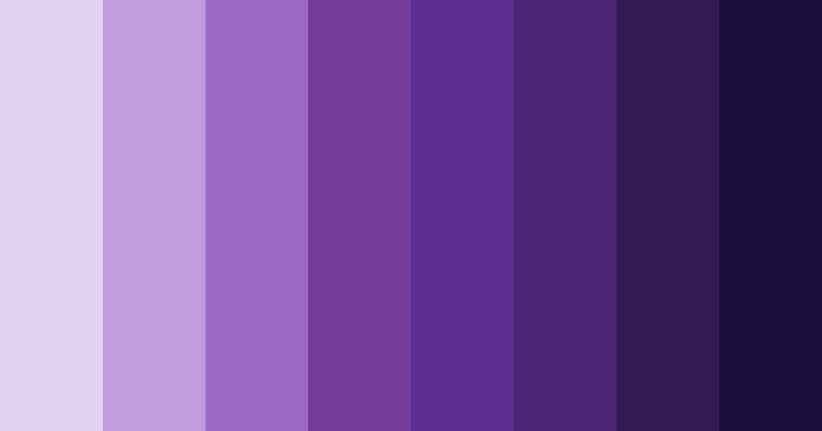 Download purple shades color palette PNG image (landscape)