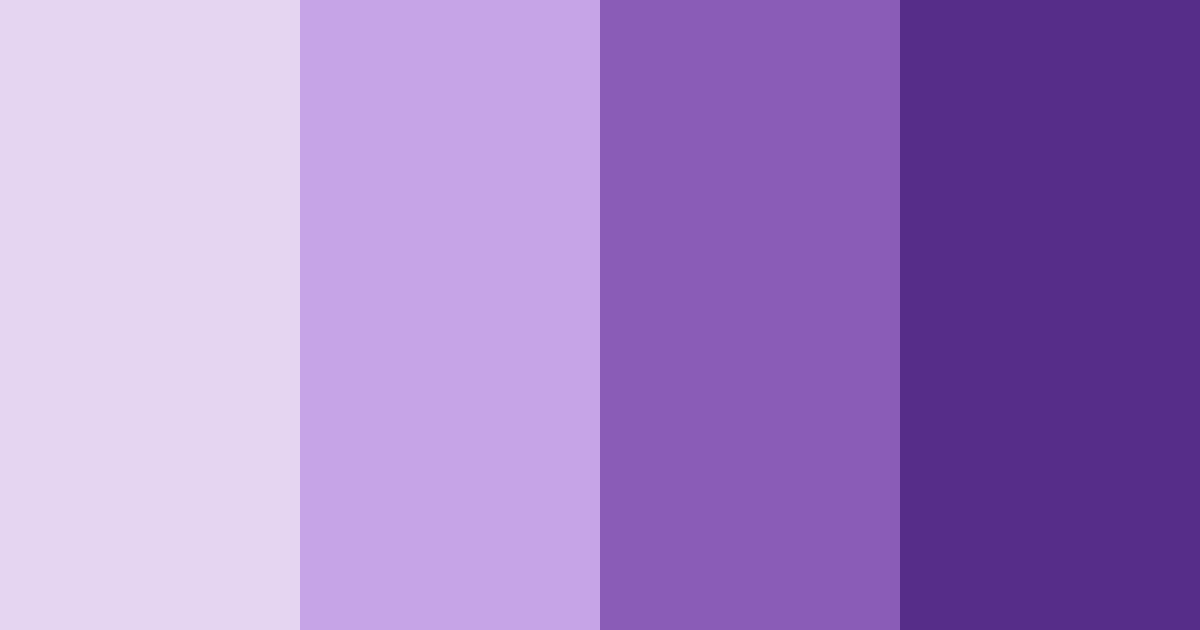 Download purple shades color palette PNG image (landscape)