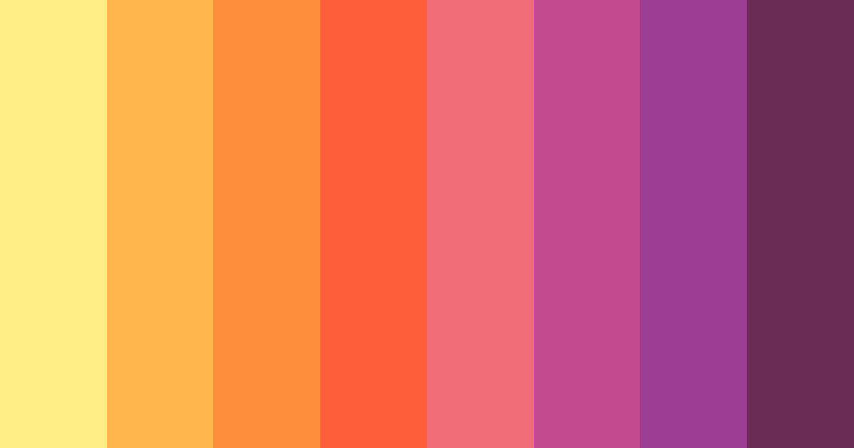 Download vibrant serenade color palette PNG image (landscape)