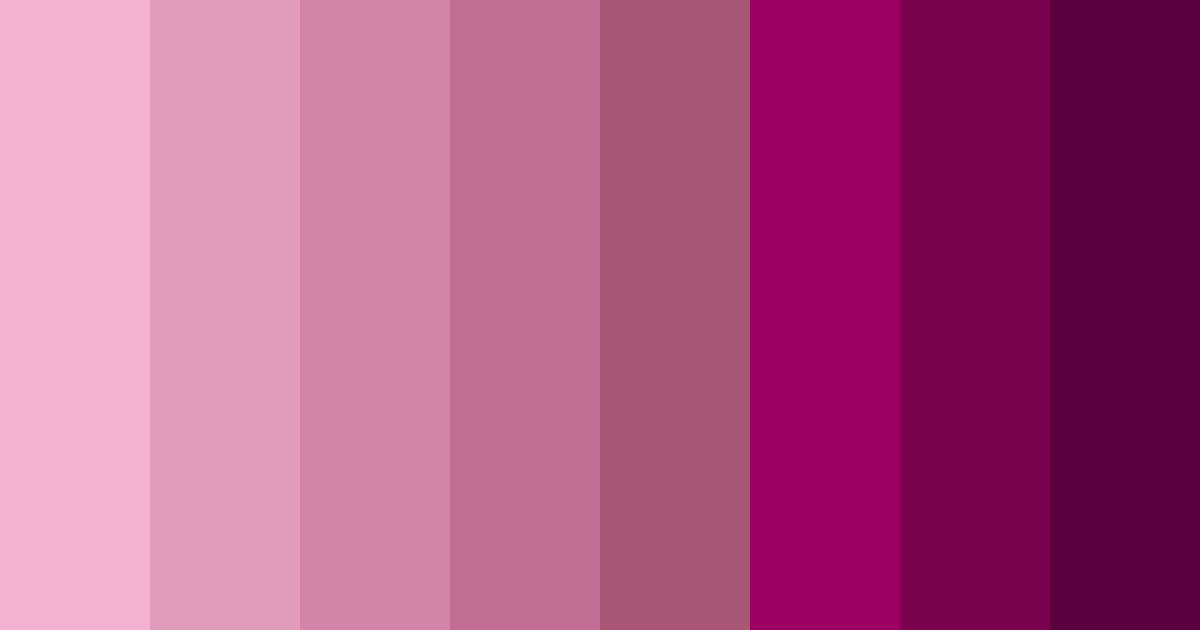 Download pink shades color palette PNG image (landscape)