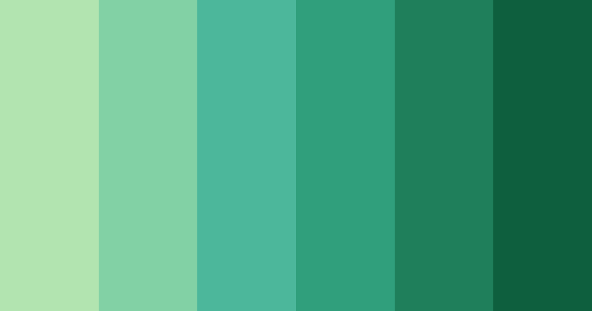 Download emerald oasis color palette PNG image (landscape)