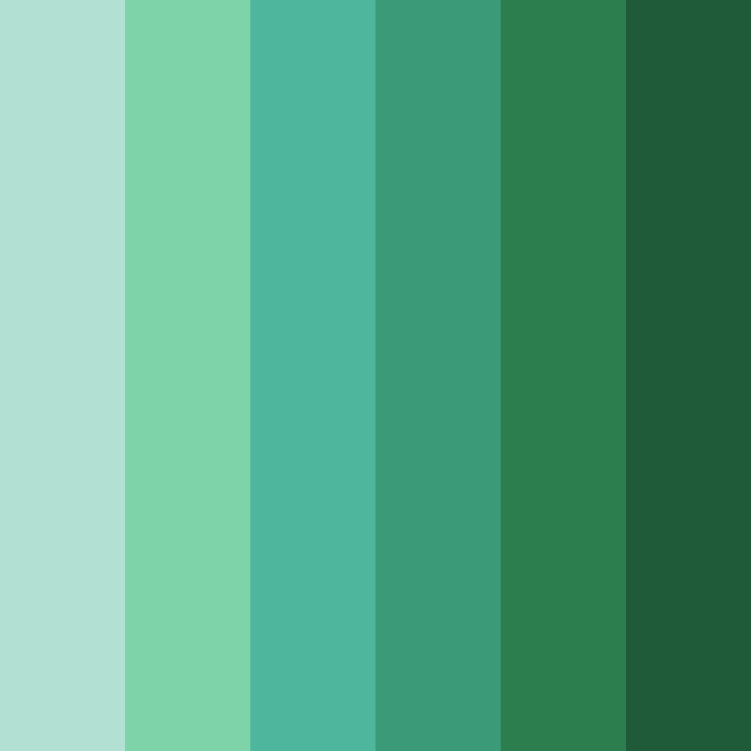 Download emerald oasis color palette PNG image (square)