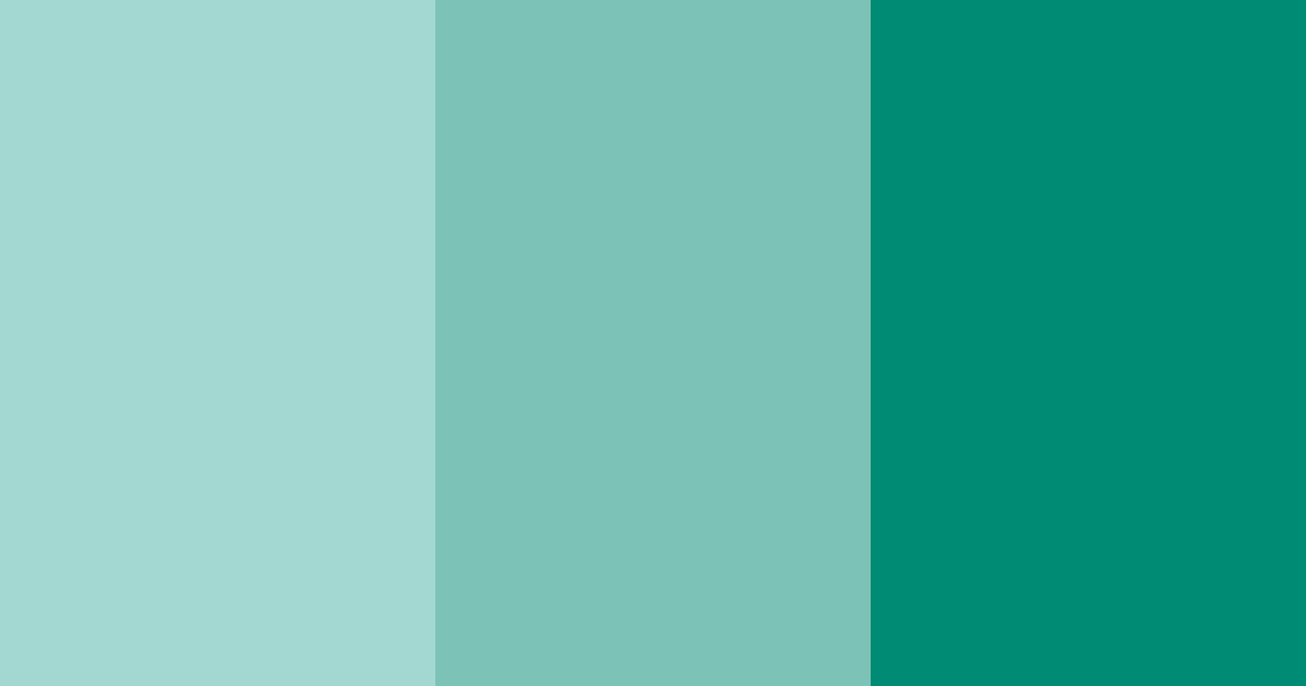 Download persian green shades color palette PNG image (landscape)