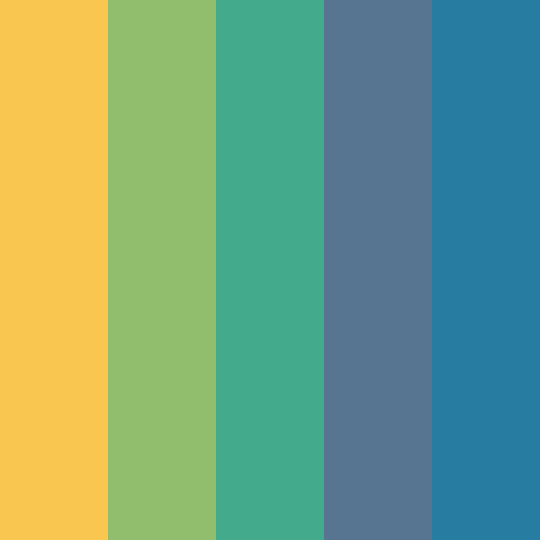 Download orange blue harmony color palette PNG image (square)