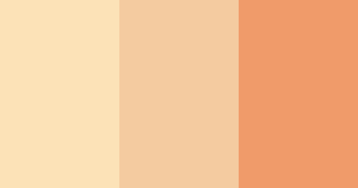 Download peachy shades color palette PNG image (landscape)