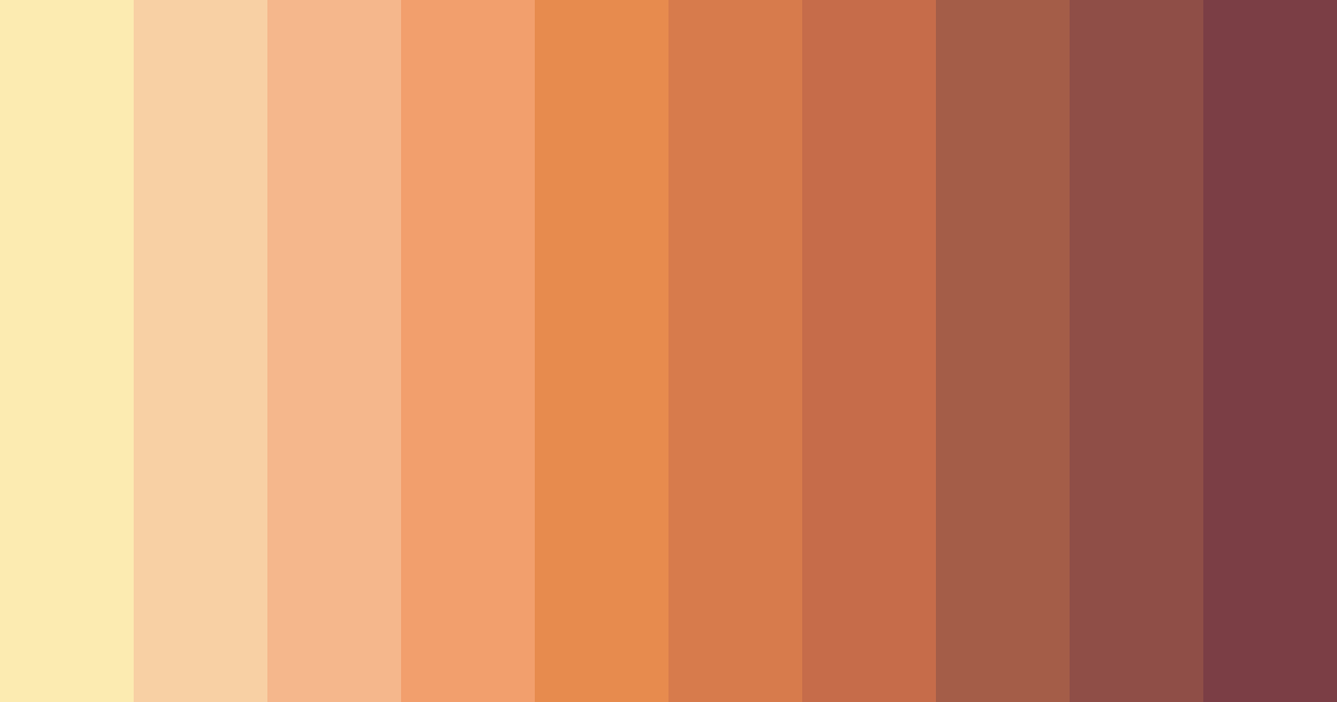 Download cinnamon sunrise color palette PNG image (landscape)