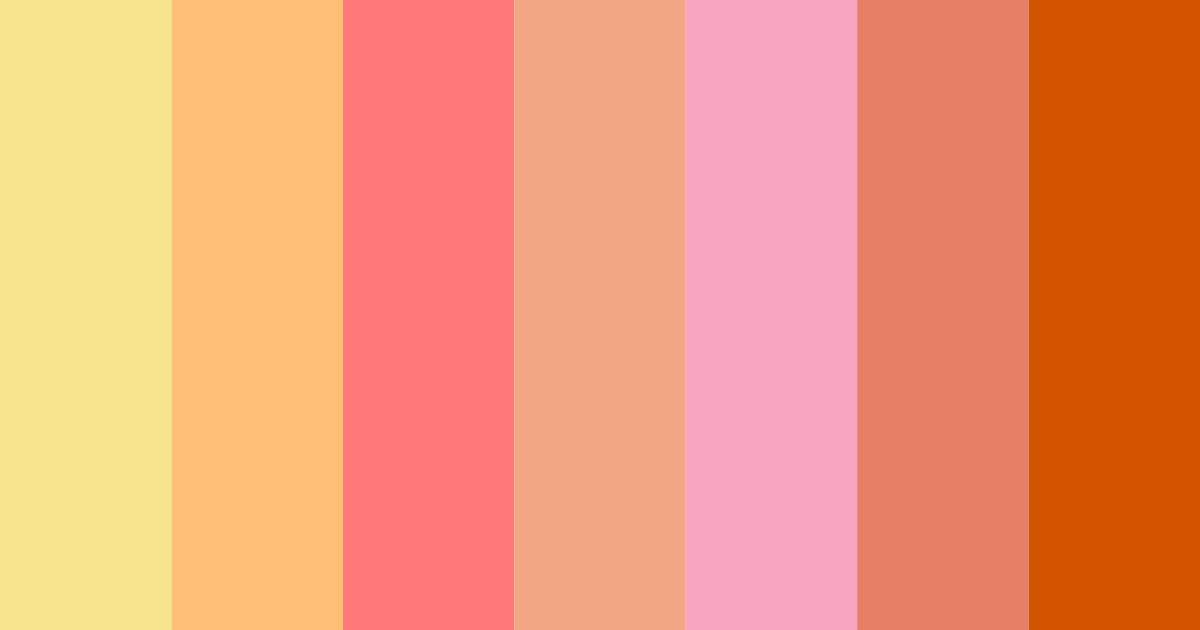 Download sunset serenade color palette PNG image (landscape)