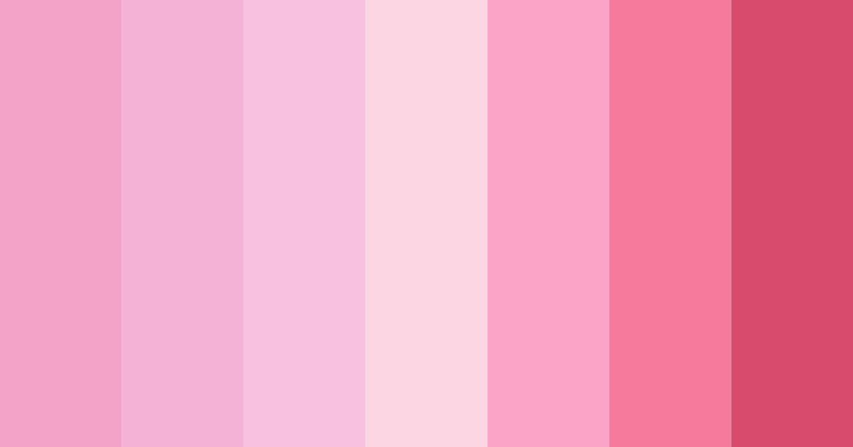 Download pink cotton candy color palette PNG image (landscape)