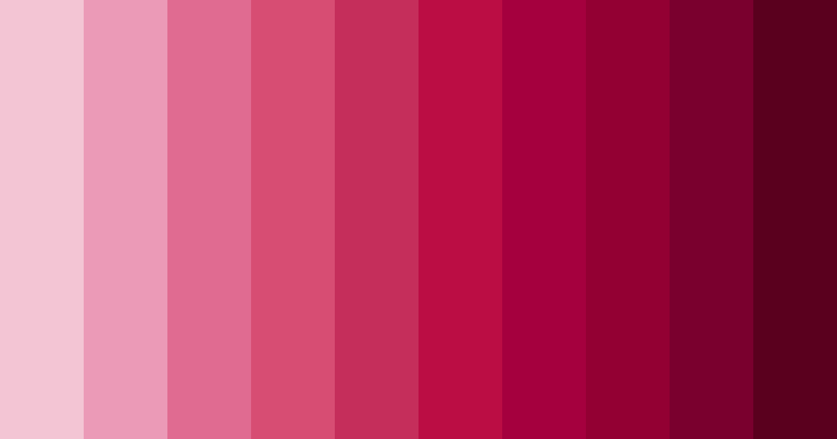 Download pink vibes color palette PNG image (landscape)