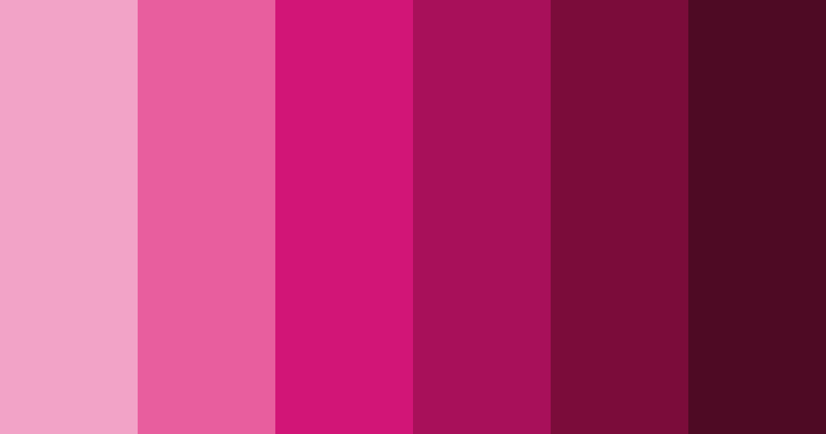 Download bright pink color palette PNG image (landscape)