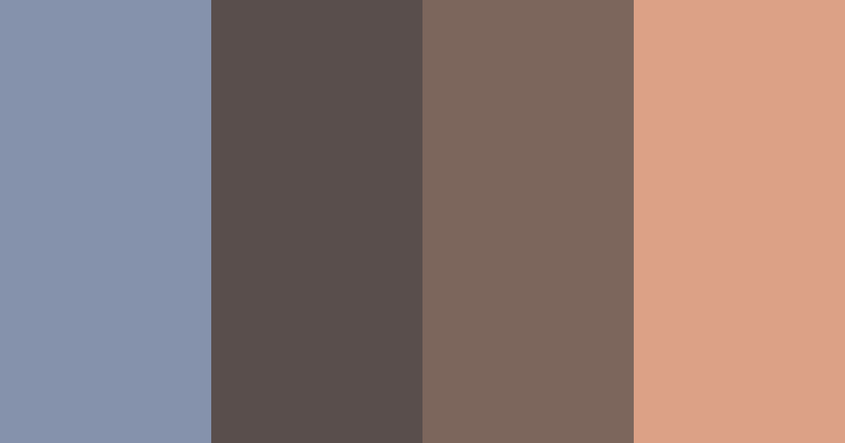 Download muted earth tones color palette PNG image (landscape)