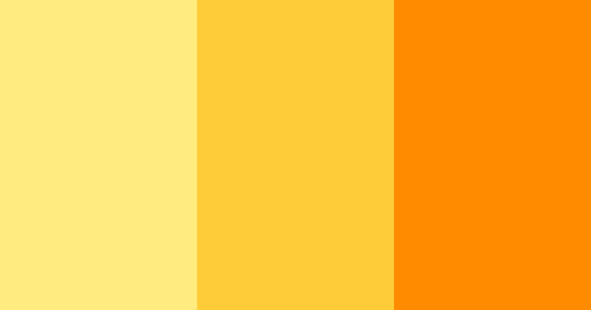 Download sunny orange yellow color palette PNG image (landscape)