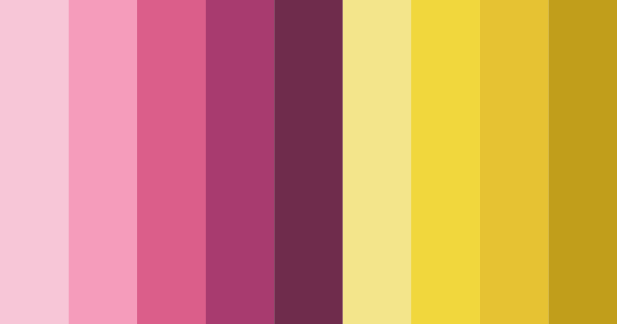 Download blooming radiance color palette PNG image (landscape)