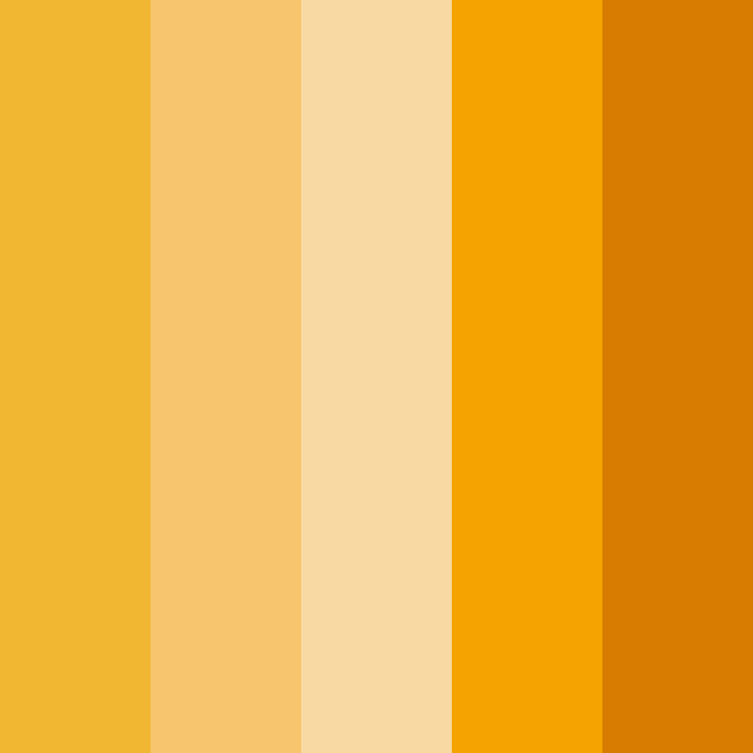 Download saffron sunrise color palette PNG image (square)